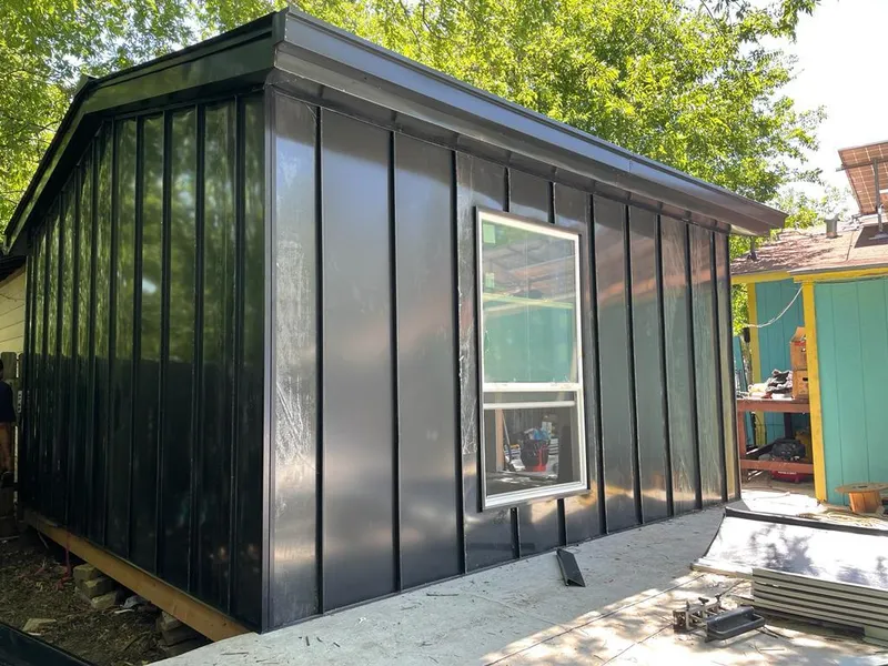 Black standing seam metal wall panels for Roof Inspection in Saddle Brook